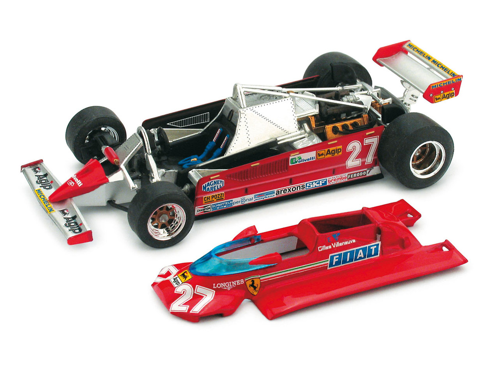 Ferrari 126 CK GP. Mónaco nº 27 Gilles Villeneuve (1981) Brumm